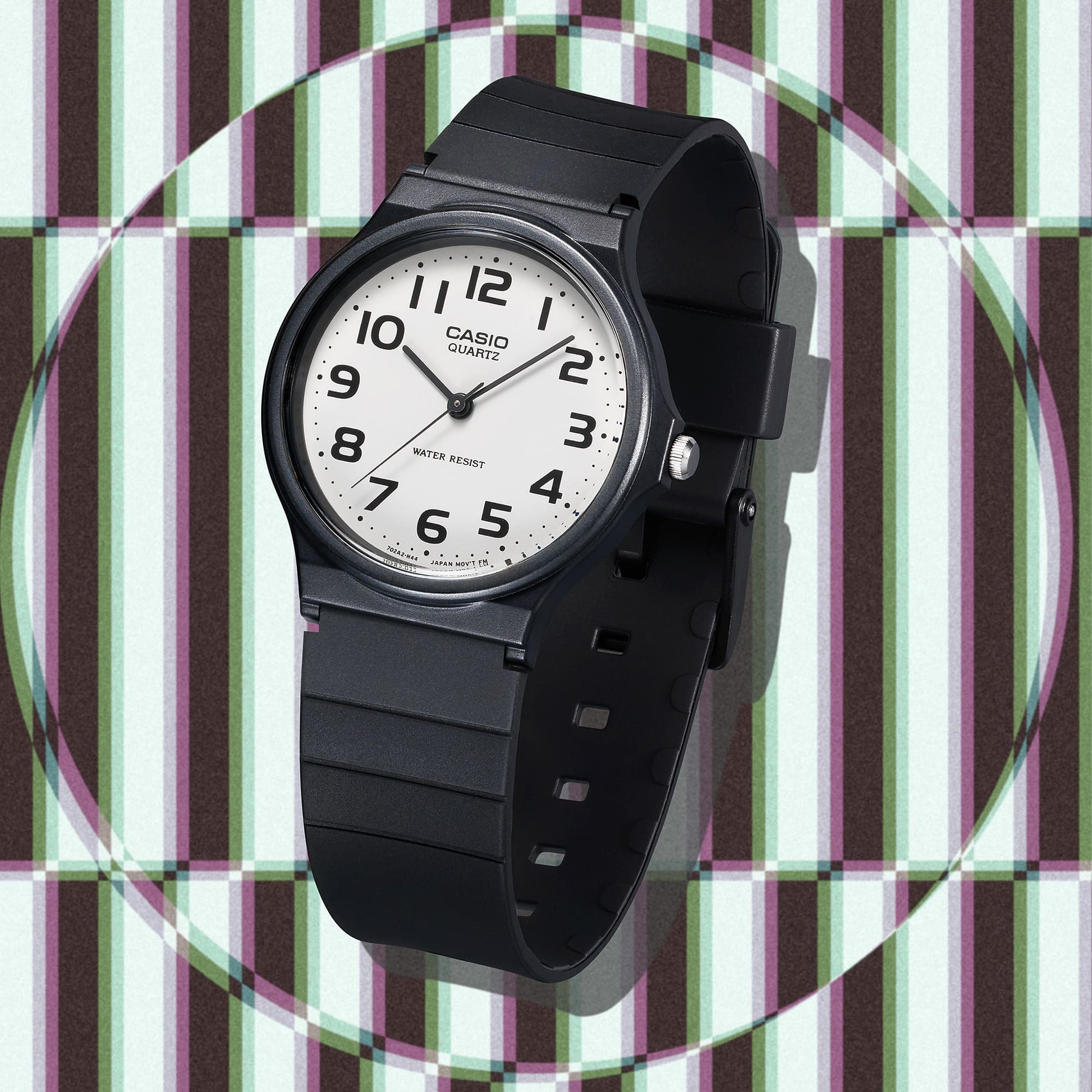 Casio MQ24-7B2 | Black and White Men's Analog Casual Watch