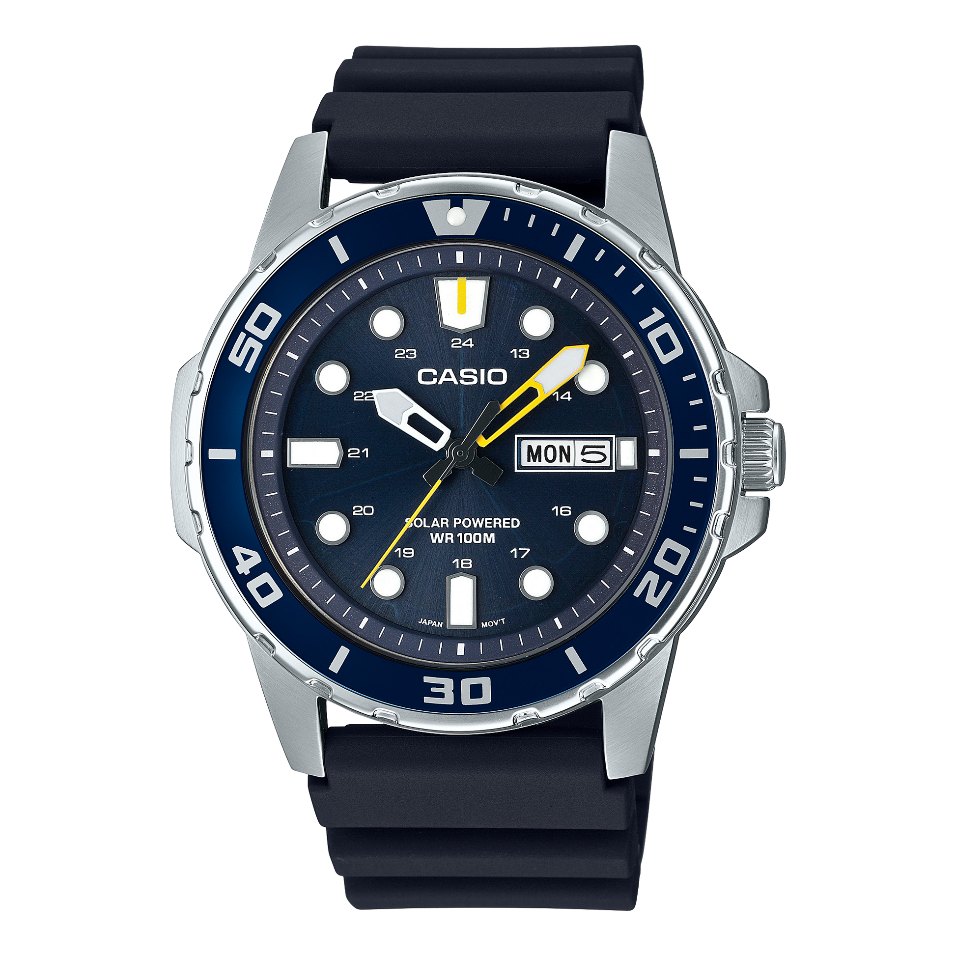 Casio MTPS110-2AV | Diver Inspired Solar Analog Watch