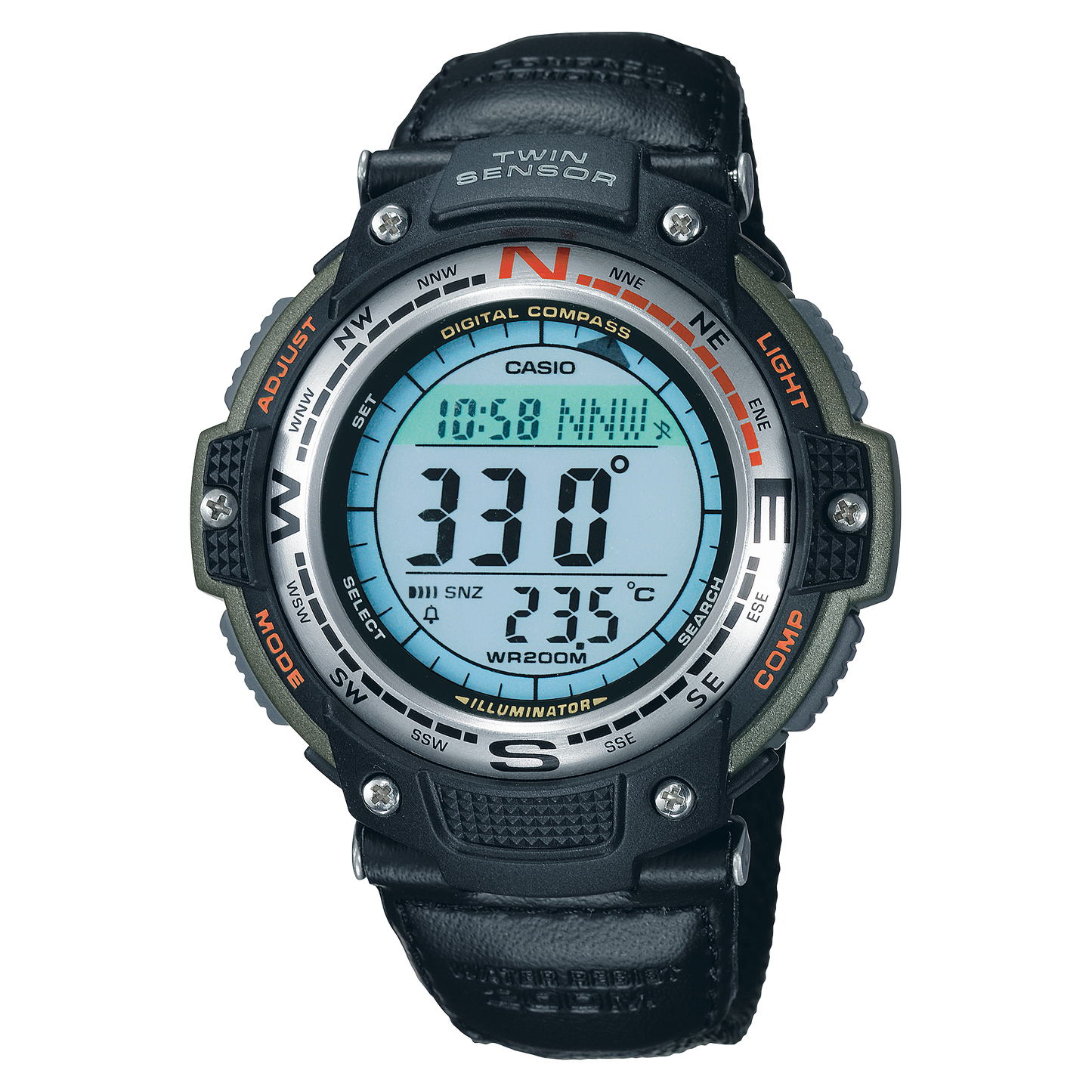 Casio SGW100B-3V | Silver Digital Watch