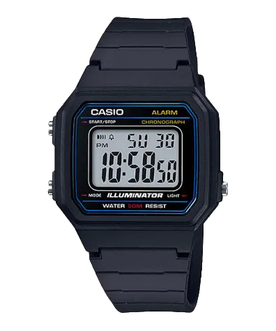 Casio W217H-1AV | Black Digital Men's Casual Classic Watch