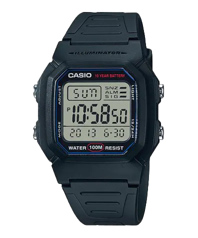 Casio W800H-1AV | Black Digital Watch