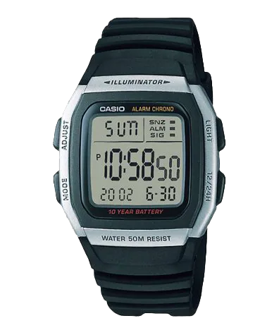 Casio W96H-1AV | Black Digital Watch