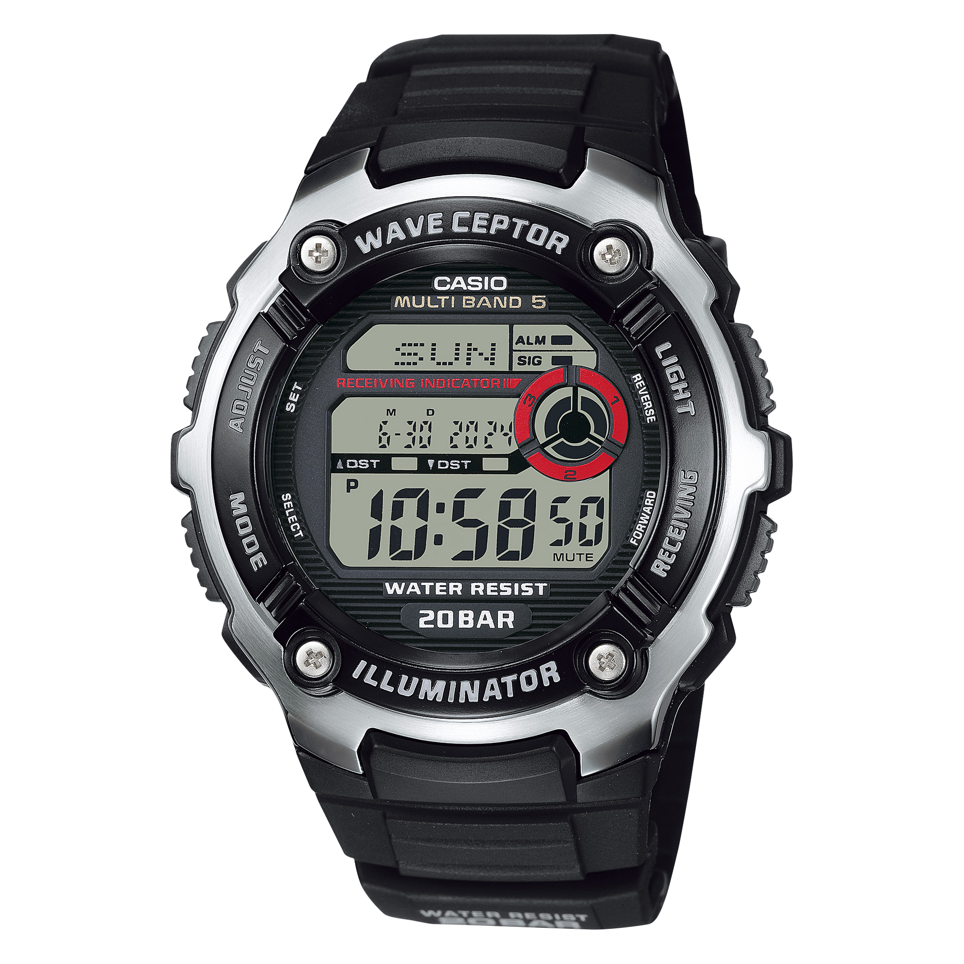 Casio WV200A-1AV | Black Digital Watch