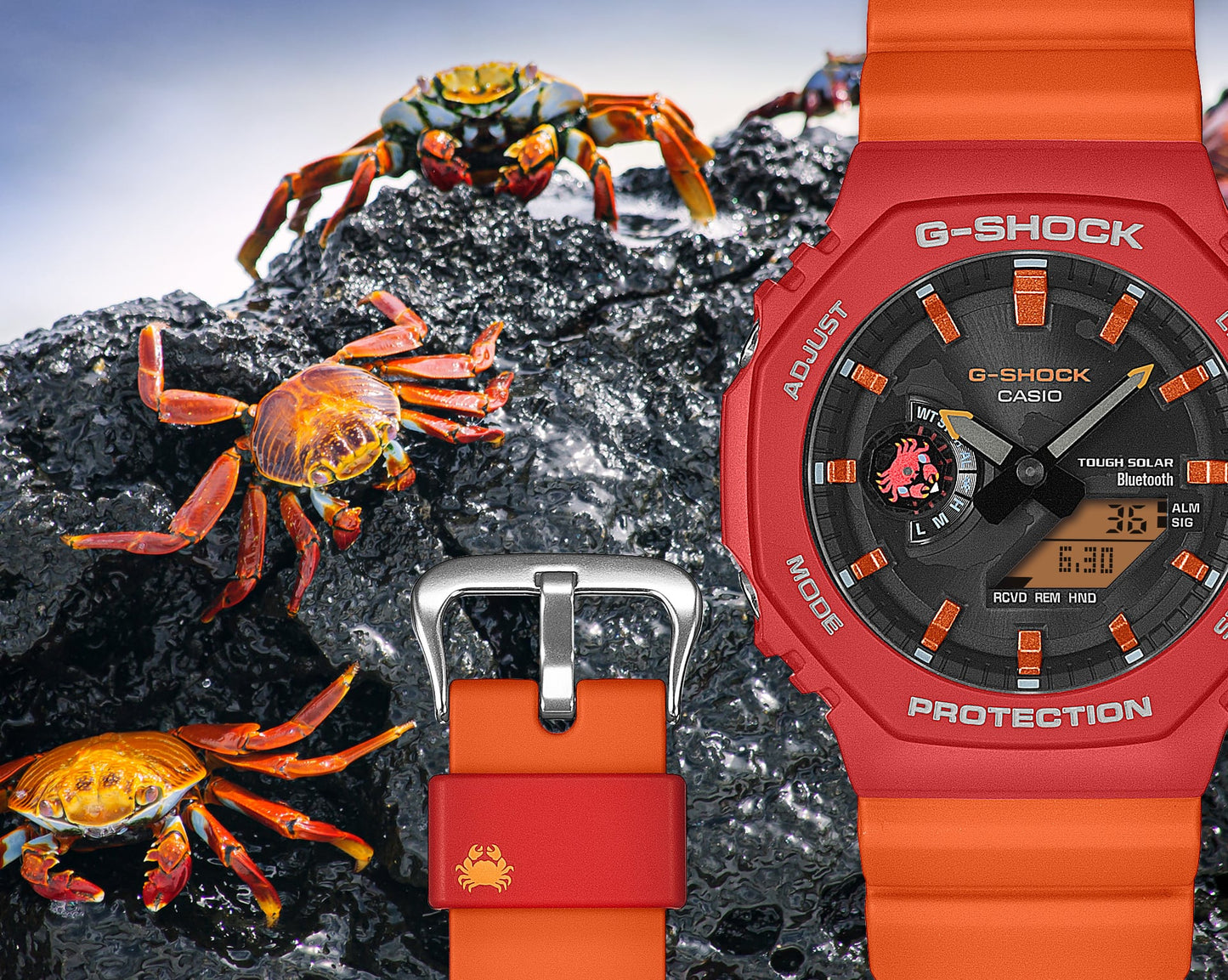 Casio GAB2100DF-4A | G-SHOCK ANALOG-DIGITAL Orange