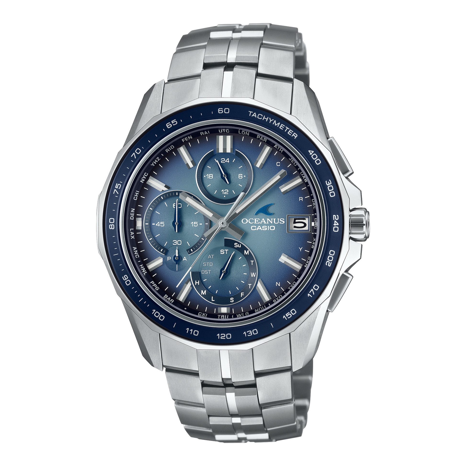 Casio OCWS7000RA2A | OCEANUS Manta Blue, Light blue