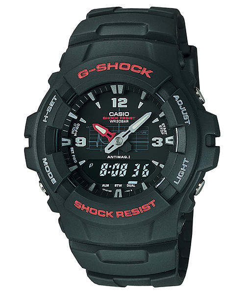 Casio G100-1BV | Black Analog-digital Watch - G-SHOCK