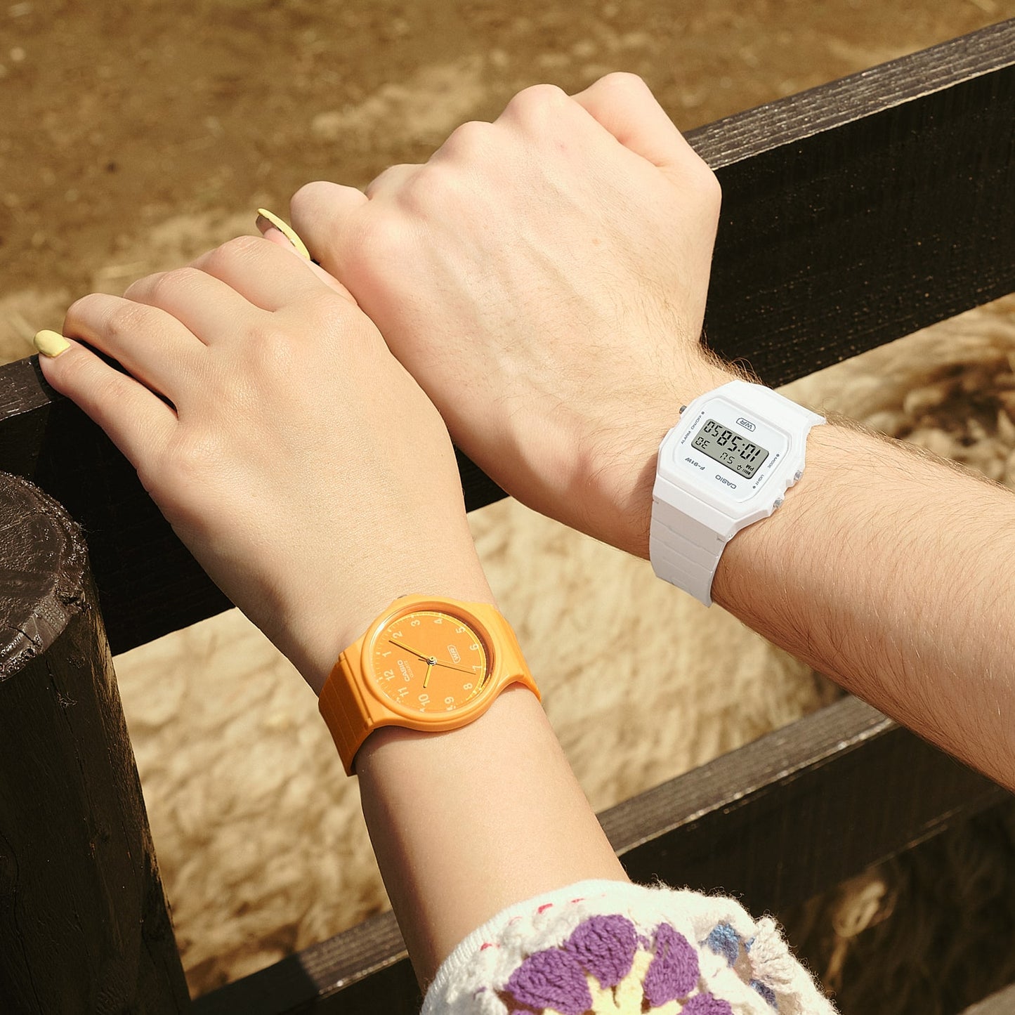 Casio F91WB-7A | POP White