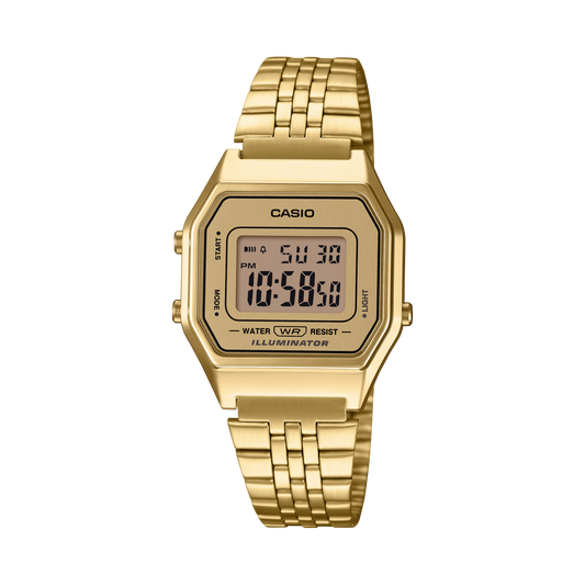Casio LA680WGA-9VT | Gold Metal Vintage Watch