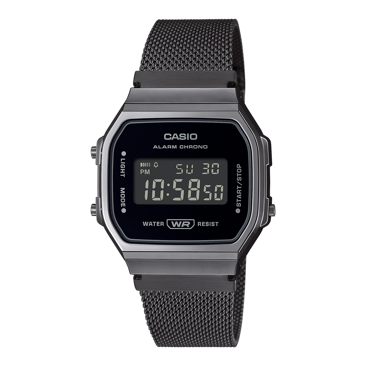 Casio A168WEMB-1BVT | Vintage All Black Digital Watch