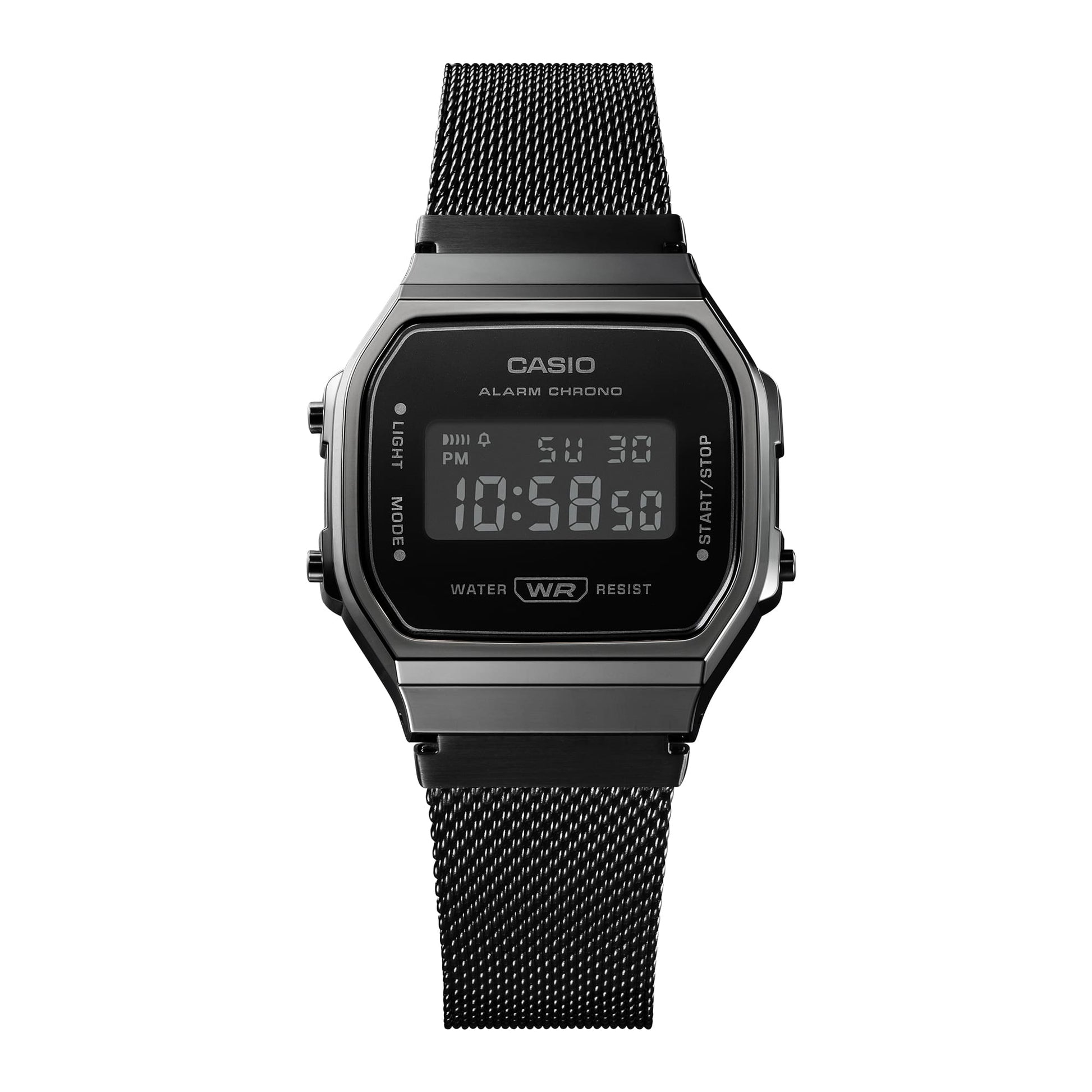 Casio A168WEMB-1BVT | Vintage All Black Digital Watch