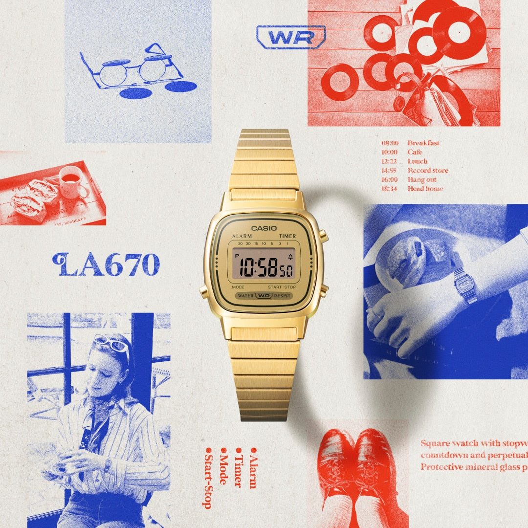Casio LA670WGA-9 VINTAGE Gold