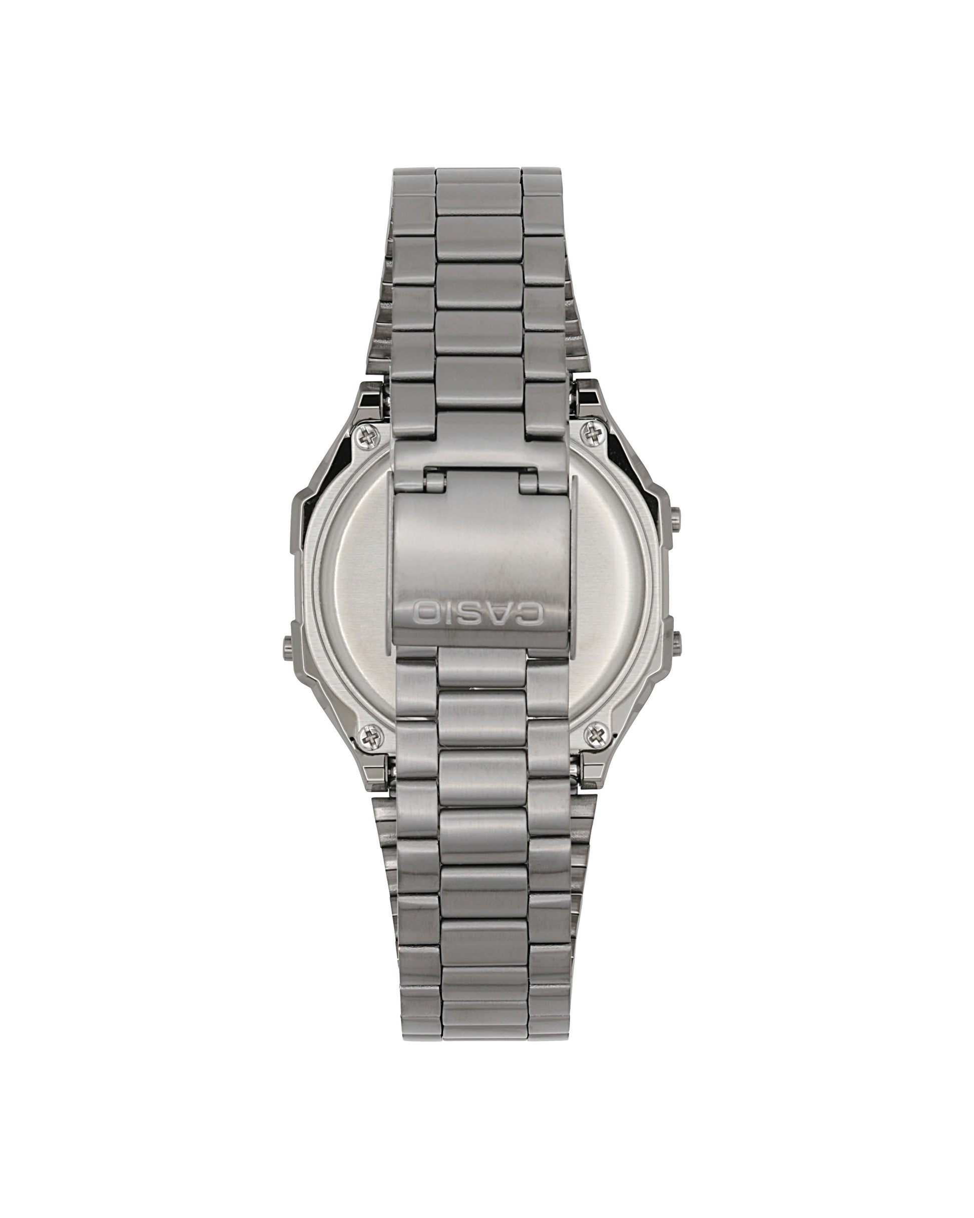 Casio A168WGG-1BVT | Vintage Silver and Black Metal Watch