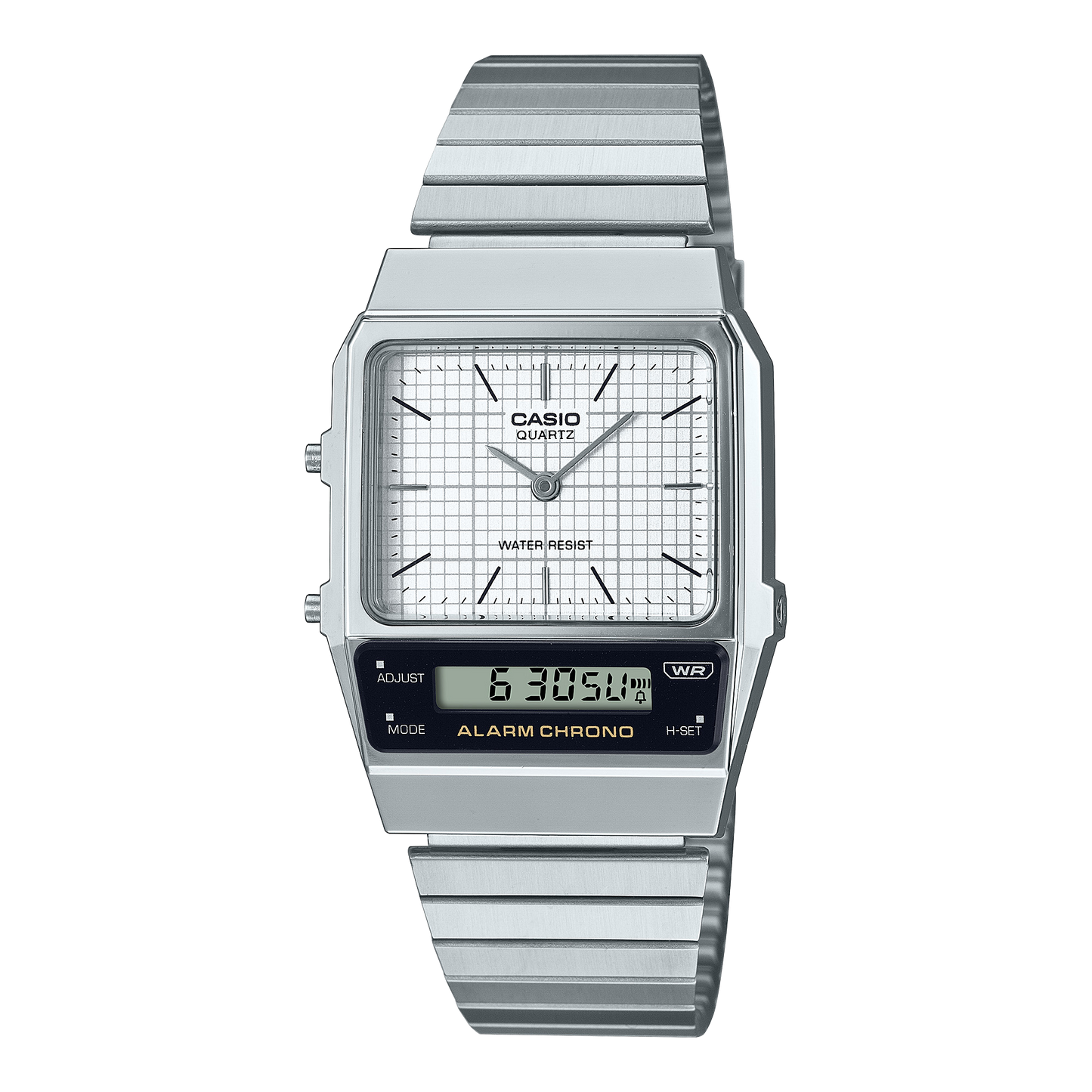 Casio AQ800E-7A | Vintage Silver Stainless Steel Watch