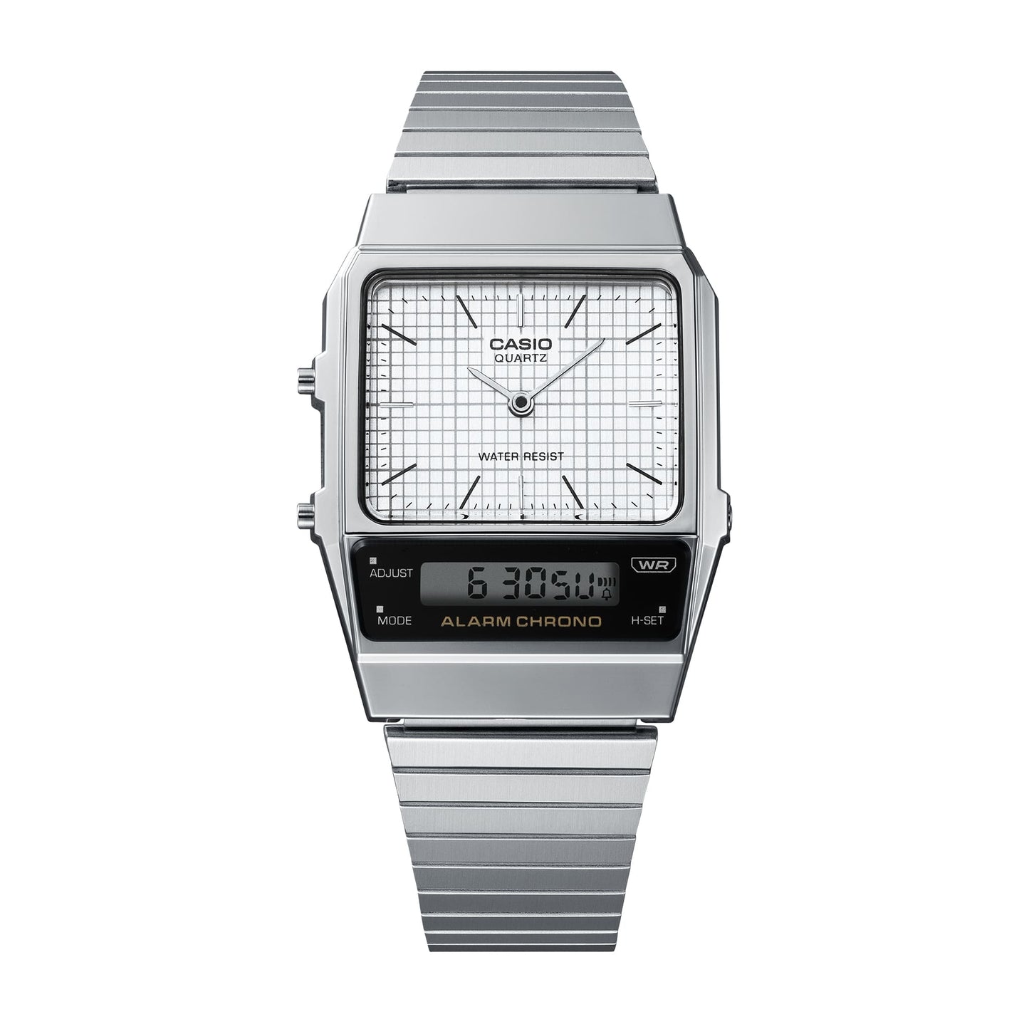 Casio AQ800E-7A | Vintage Silver Stainless Steel Watch