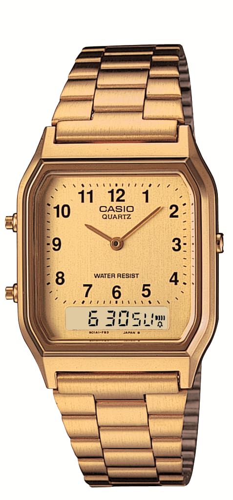 Casio AQ230GA-9BVT | Vintage Gold Toned Top Watch