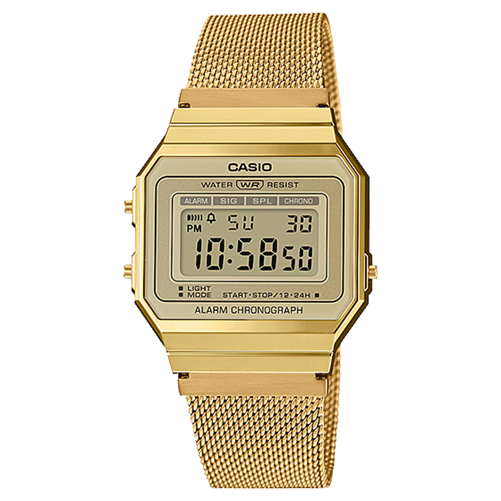 Casio A700WMG-9AVT | Vintage Full Gold Metal Watch
