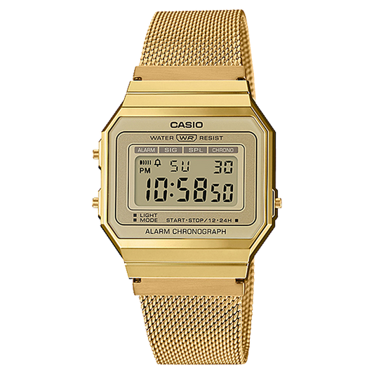 Casio A700WMG-9AVT | Vintage Full Gold Metal Watch