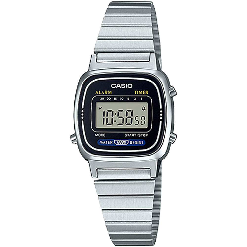 Casio LA670WA-1 | Silver Metal Digital Watch