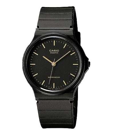 Casio MQ24-1E | All Black Men's Analog Water Resistant Watch