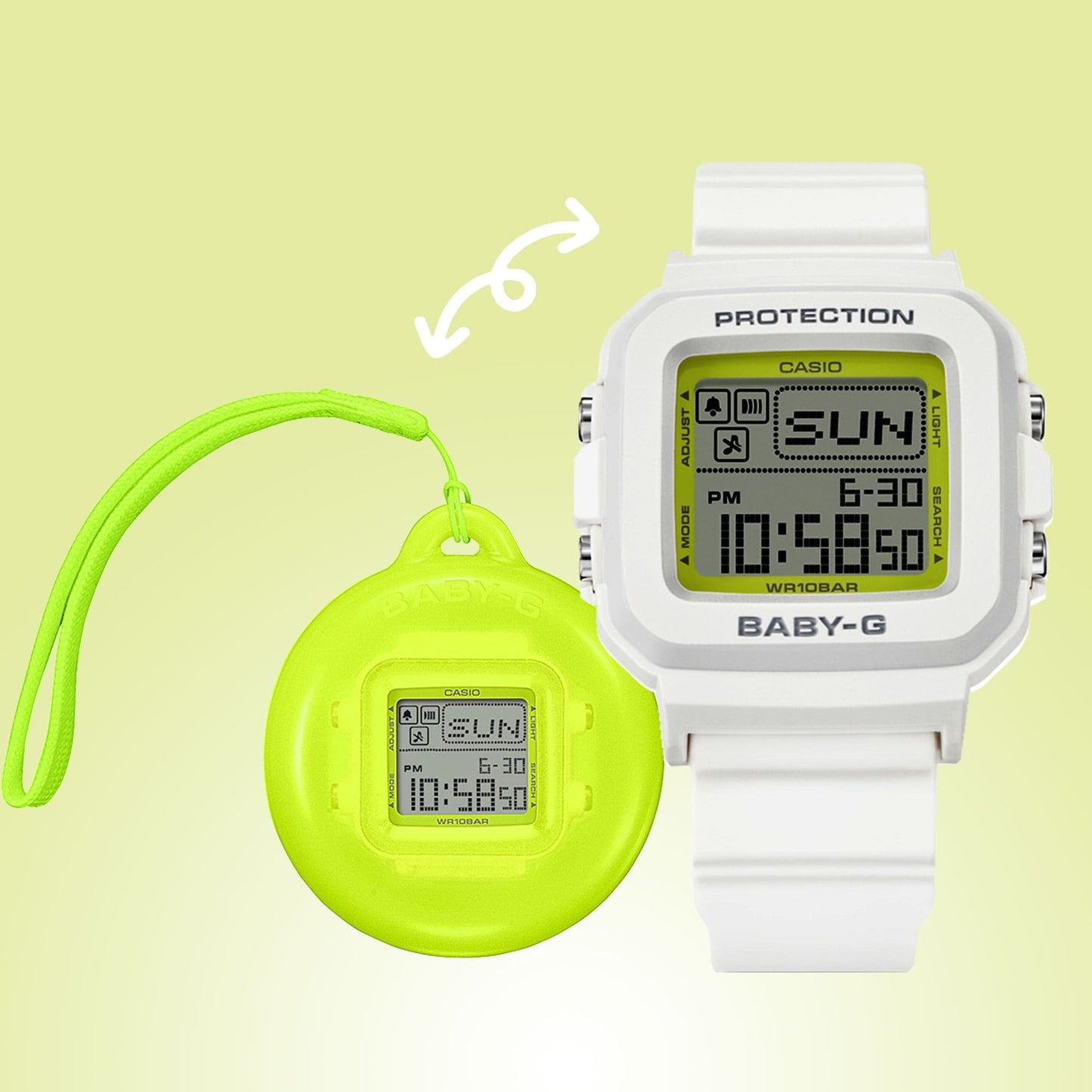 Casio BGD10K-7 | BABY-G DIGITAL White