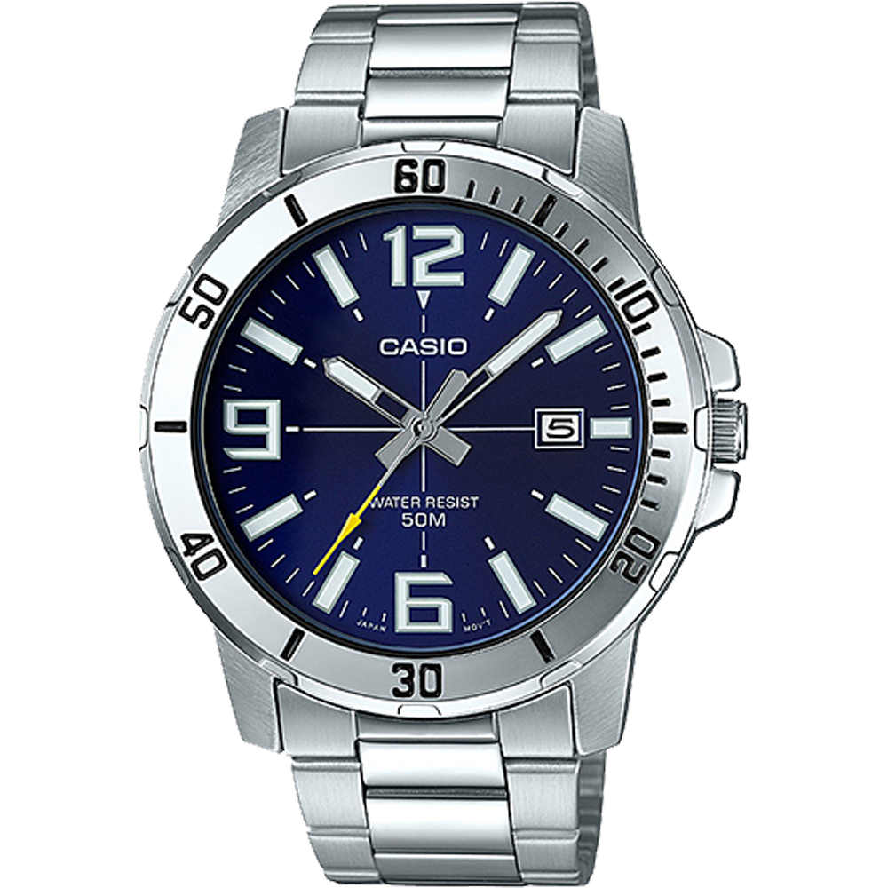 Casio MTPVD01D-2BV | Silver Analog Watch