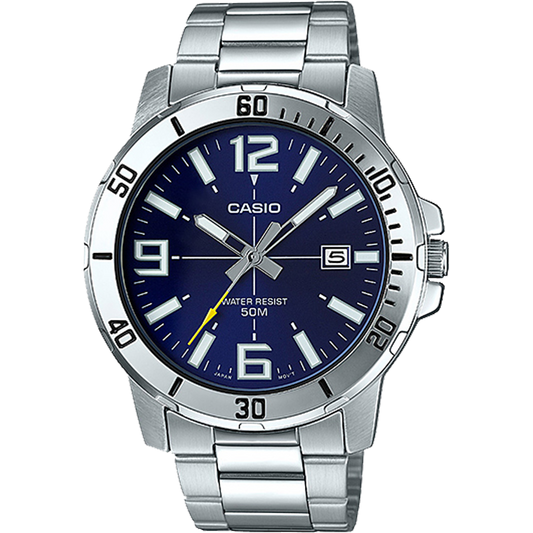 Casio MTPVD01D-2BV | Silver Analog Watch