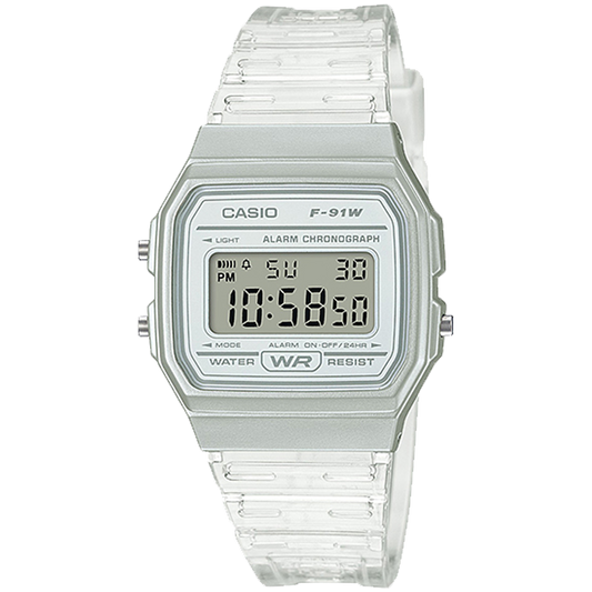 Casio F91WS-7 | White Translucent Digital Watch