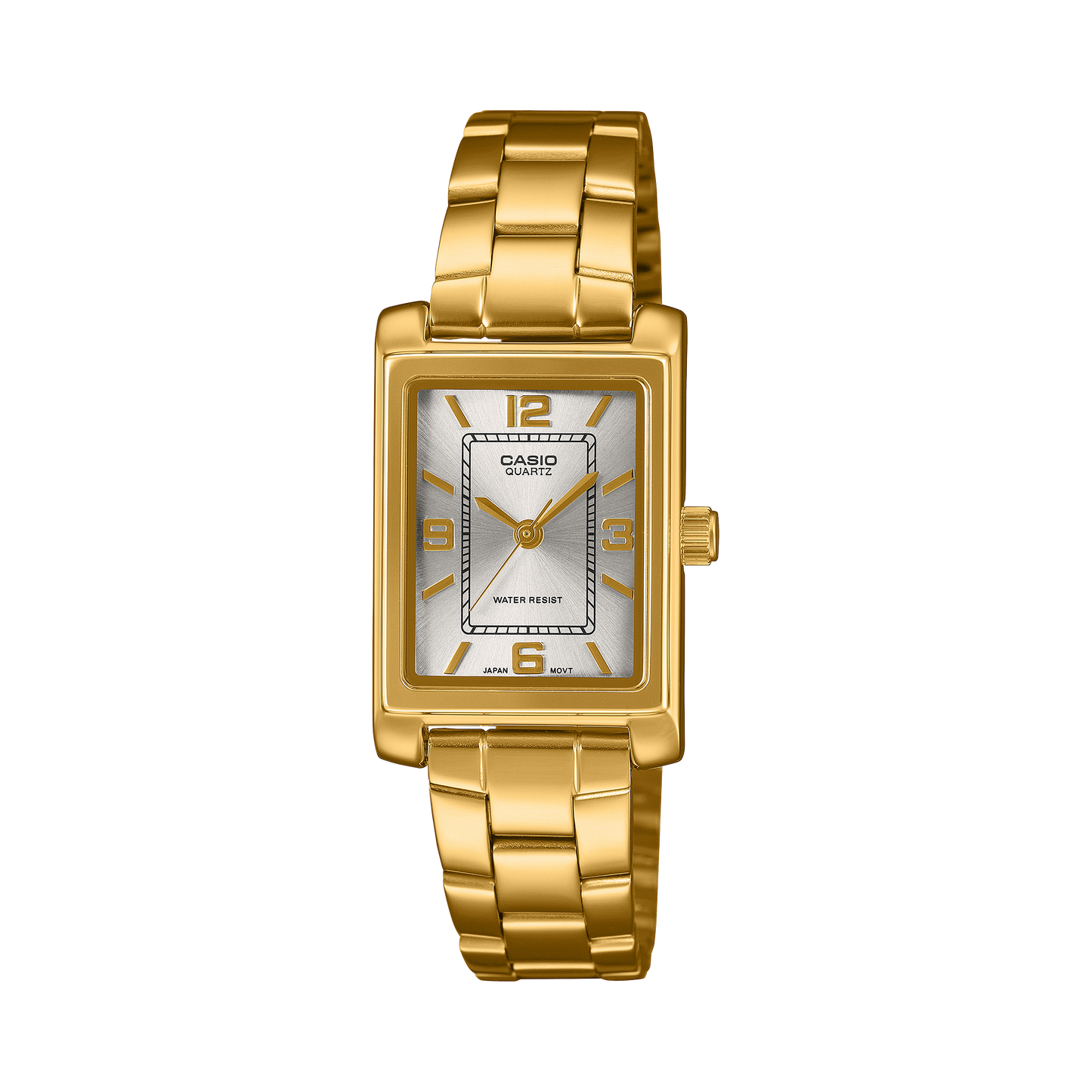 Casio LTP1234PGC-7A | LTP Gold Rectangular Dress Watch