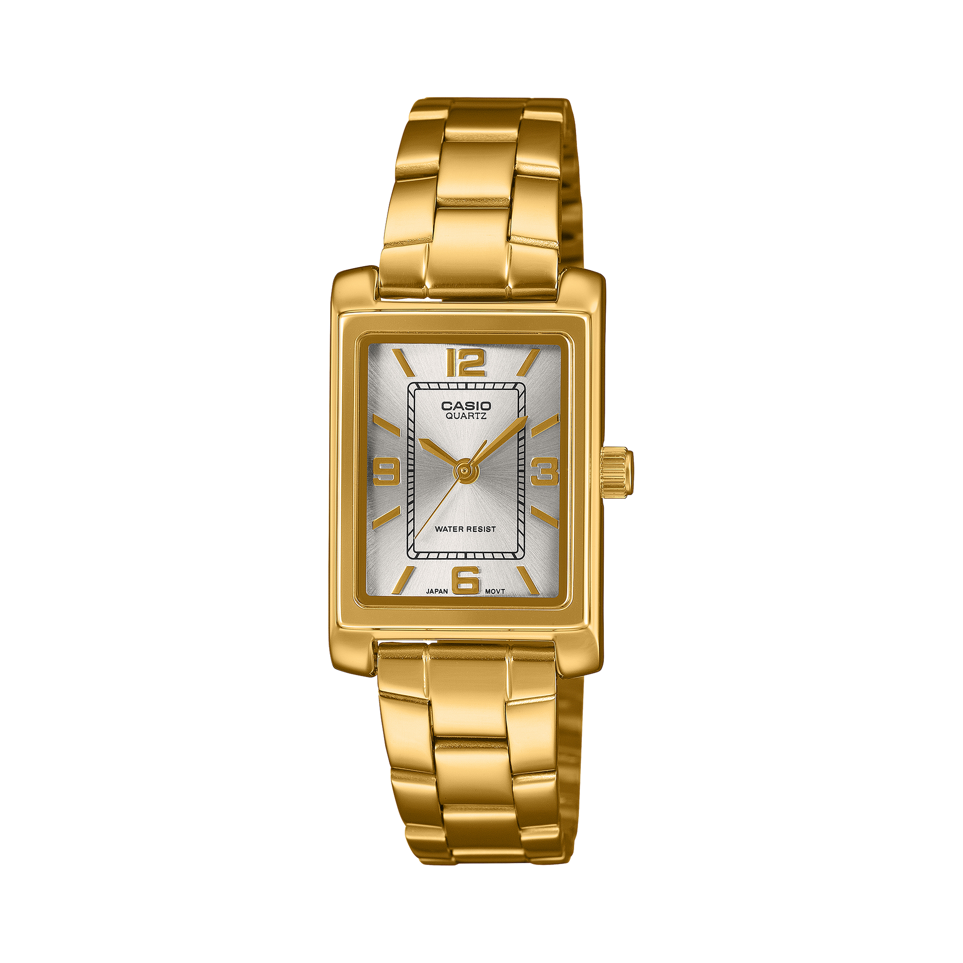 Casio LTP1234PGC-7A | LTP Gold Rectangular Dress Watch