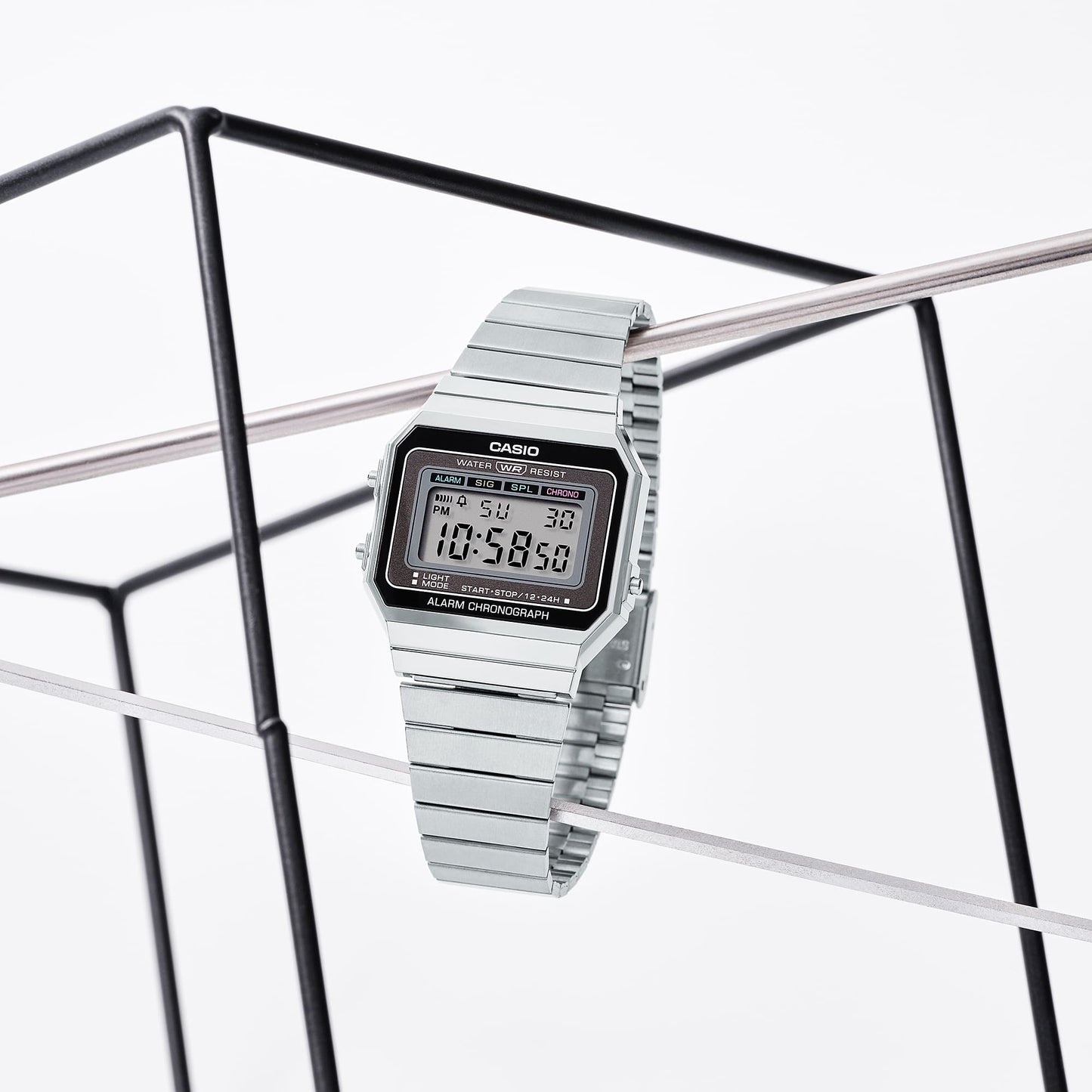 Casio A700W-1A | Vintage Stainless Steel Silver Watch