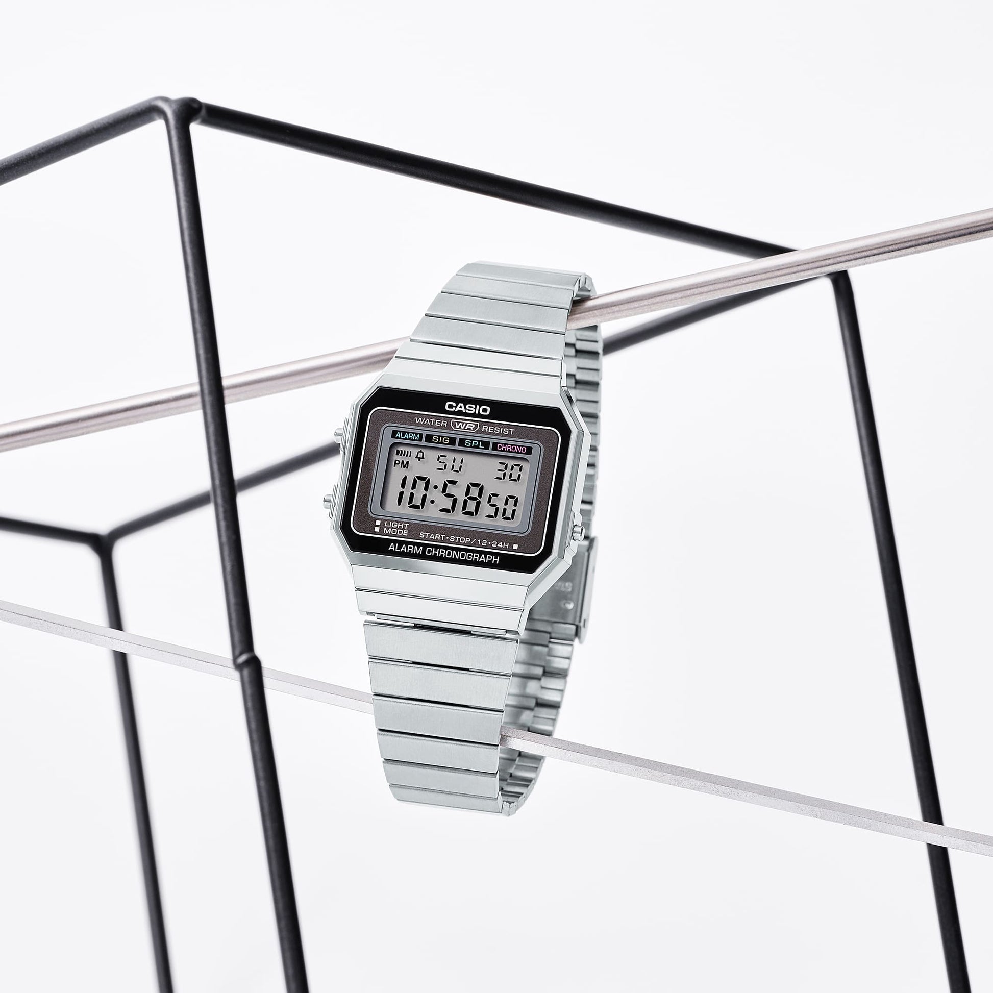 Casio A700W-1A | Vintage Stainless Steel Silver Watch