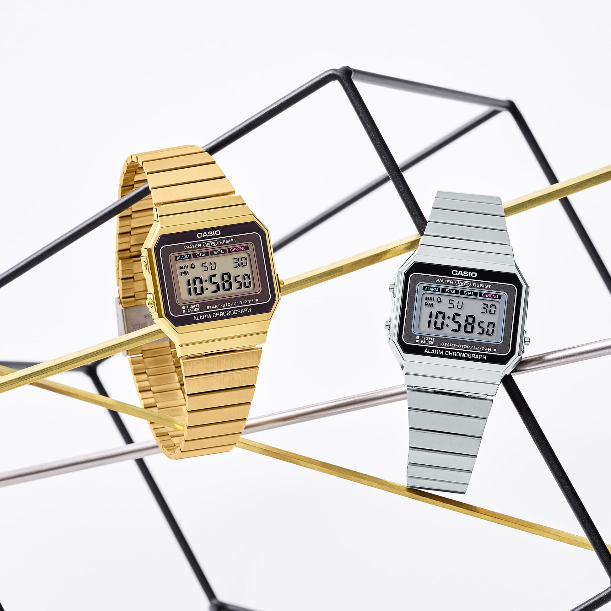 Casio A700W-1A | Vintage Stainless Steel Silver Watch