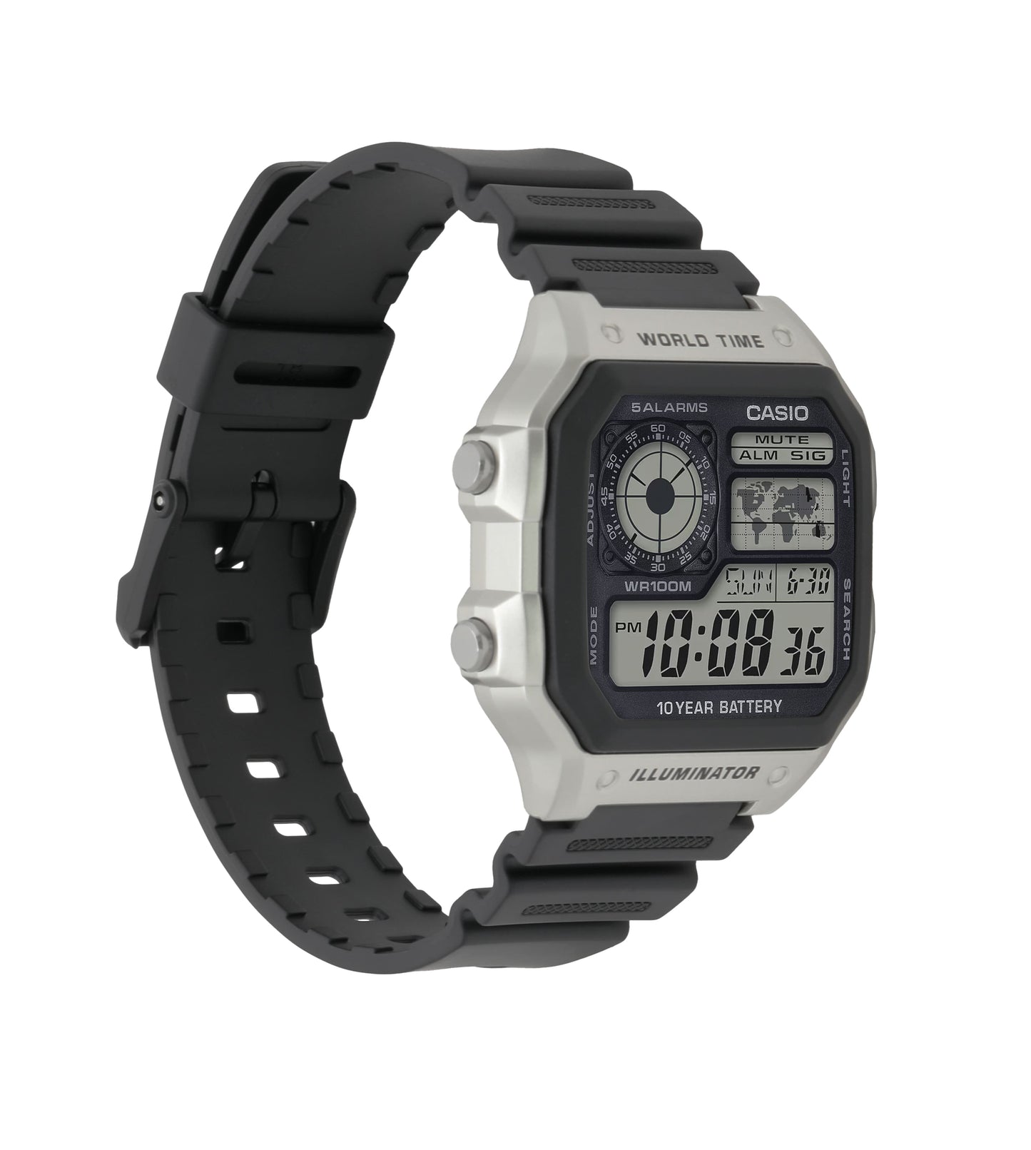 Casio AE1200WH-1CV | Illuminator Black-Silver Digital Watch