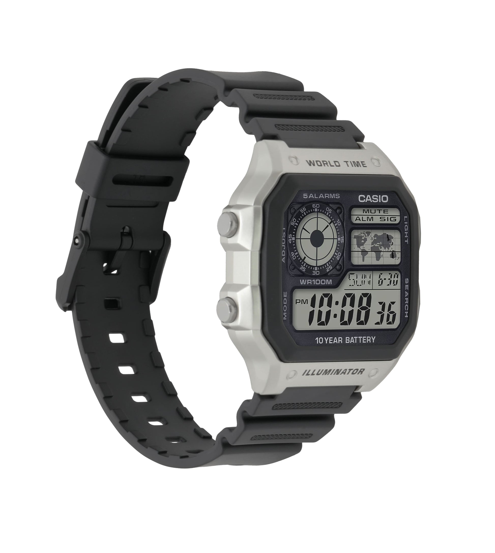 Casio AE1200WH-1CV | Illuminator Black-Silver Digital Watch