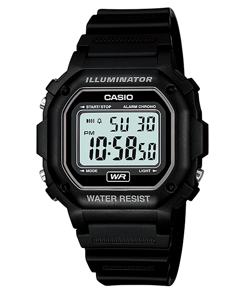 Casio F108WH-1A | All Black Digital Watch