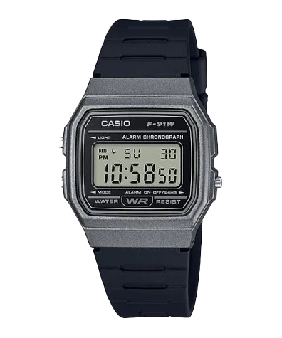 Casio F91WM-1B | Grey and Black Digital Watch