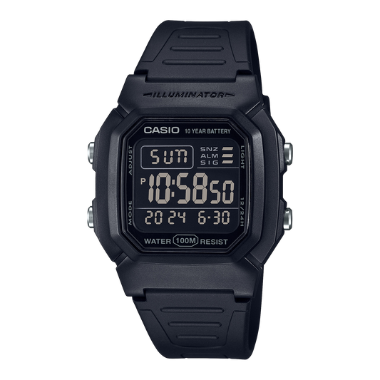 Casio W800H-1BV | Black Digital Watch