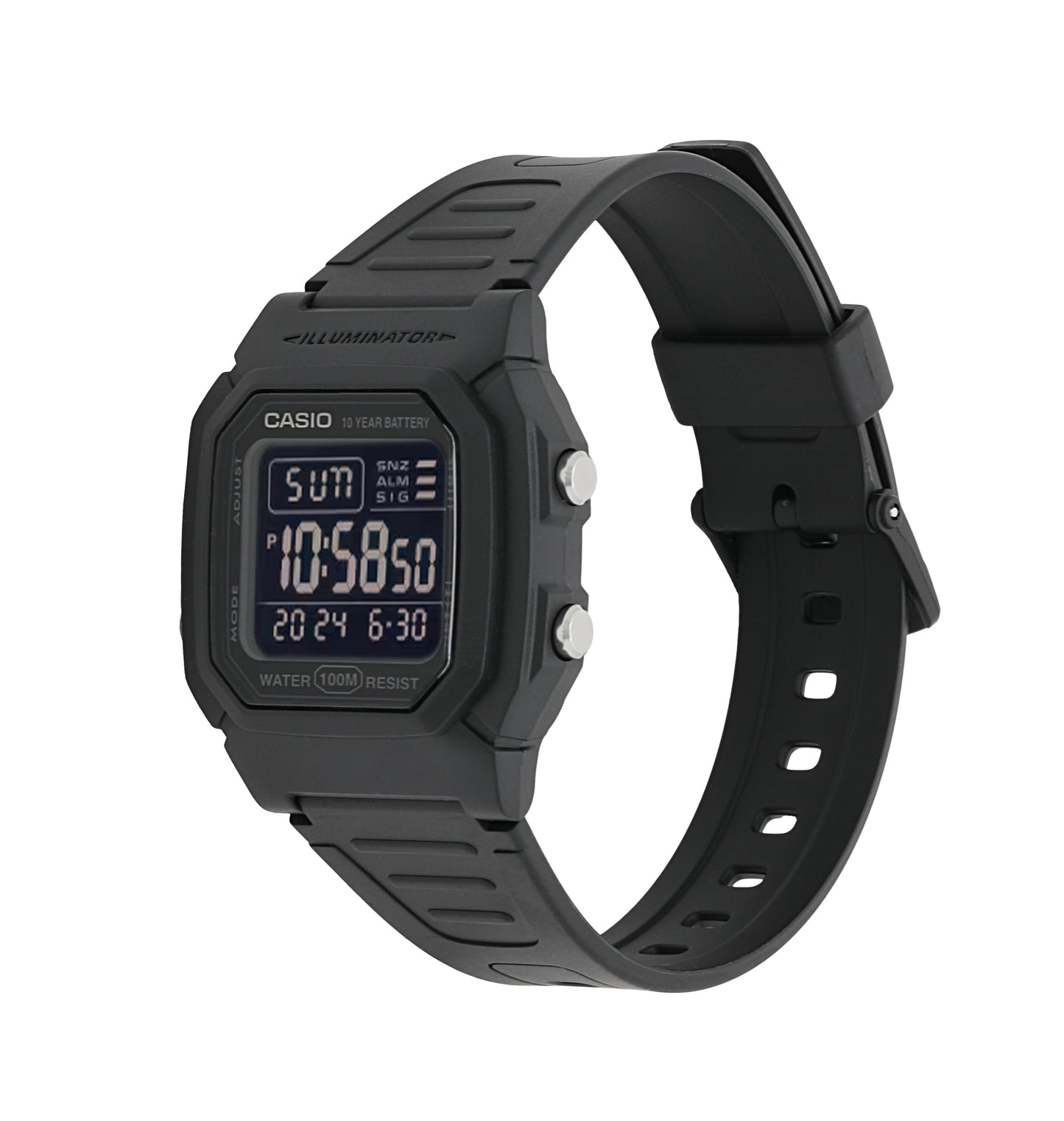 Casio W800H-1BV | Black Digital Watch