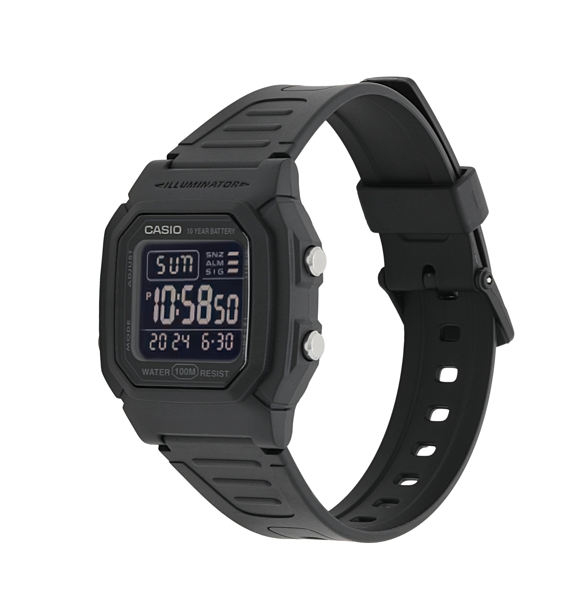 Casio W800H-1BV | Black Digital Watch