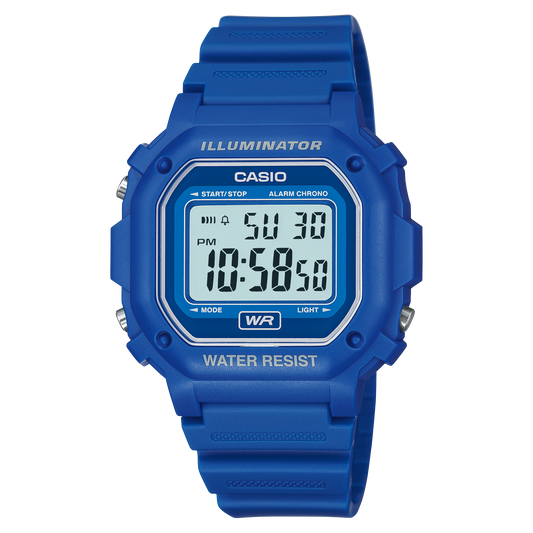 Casio F108WH-2A | All Blue Digital Watch