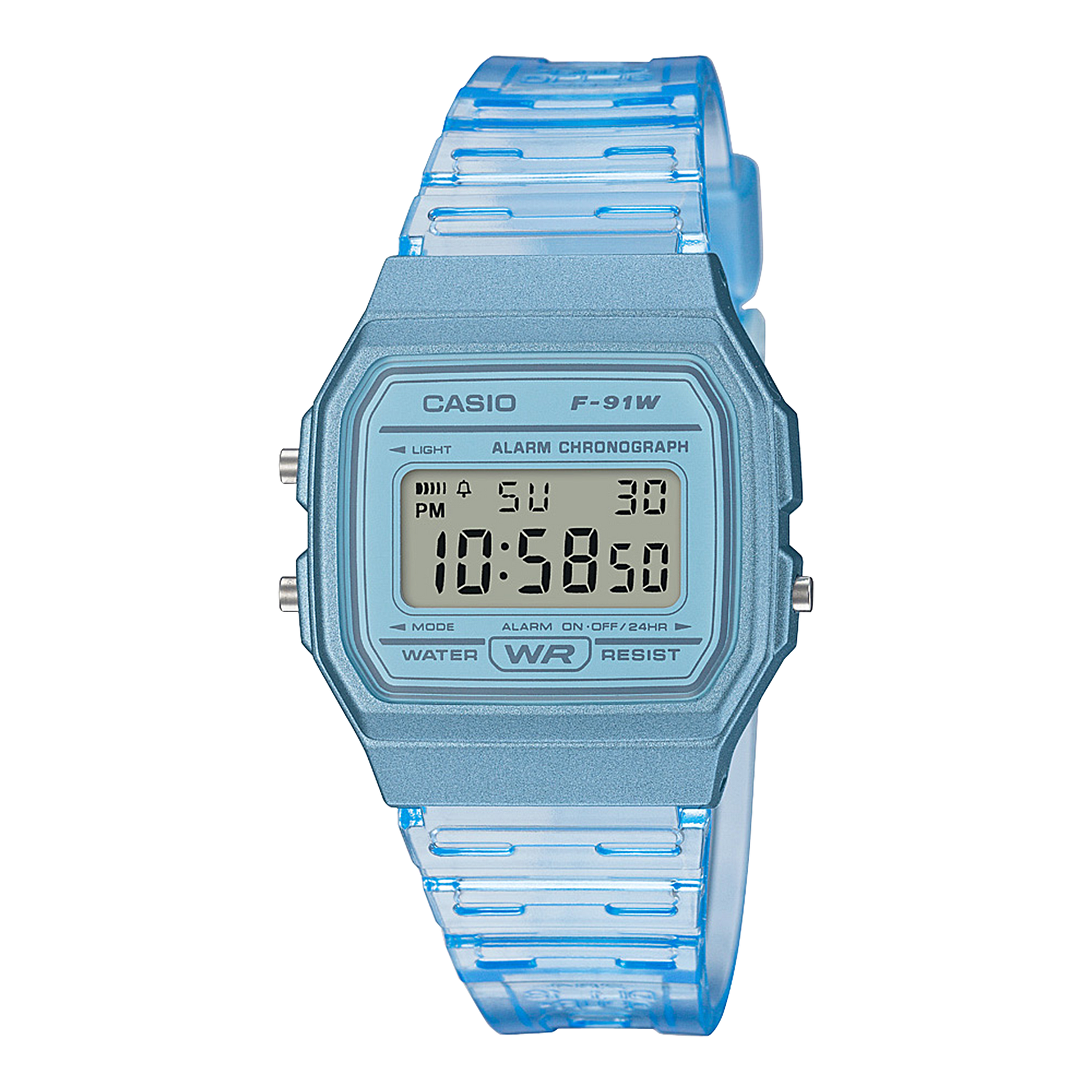 Casio F91WS-2 | Blue Translucent Digital Watch