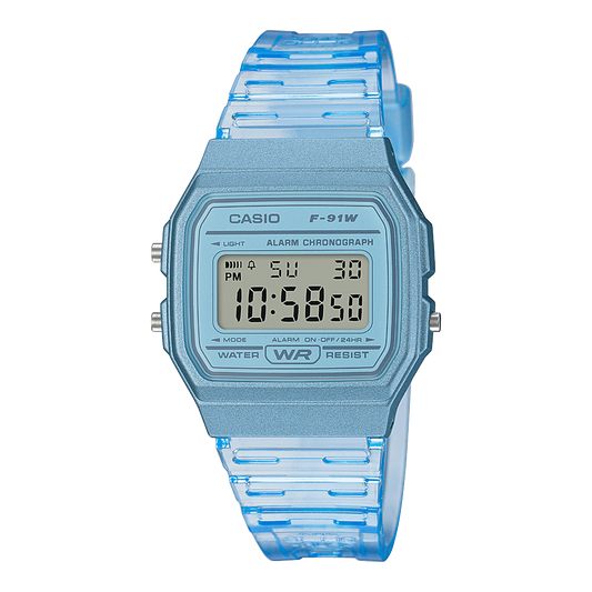 Casio F91WS-2 | Blue Translucent Digital Watch