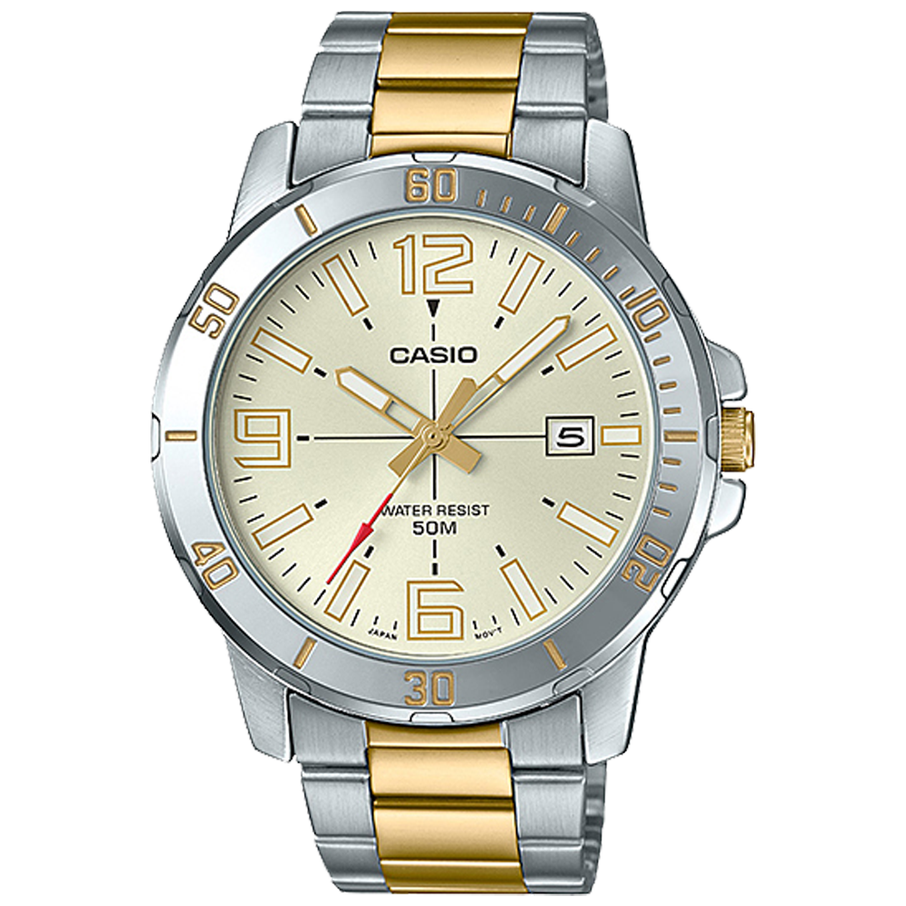 Casio MTPVD01SG-9BV | Silver Analog Watch