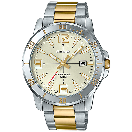 Casio MTPVD01SG-9BV | Silver Analog Watch