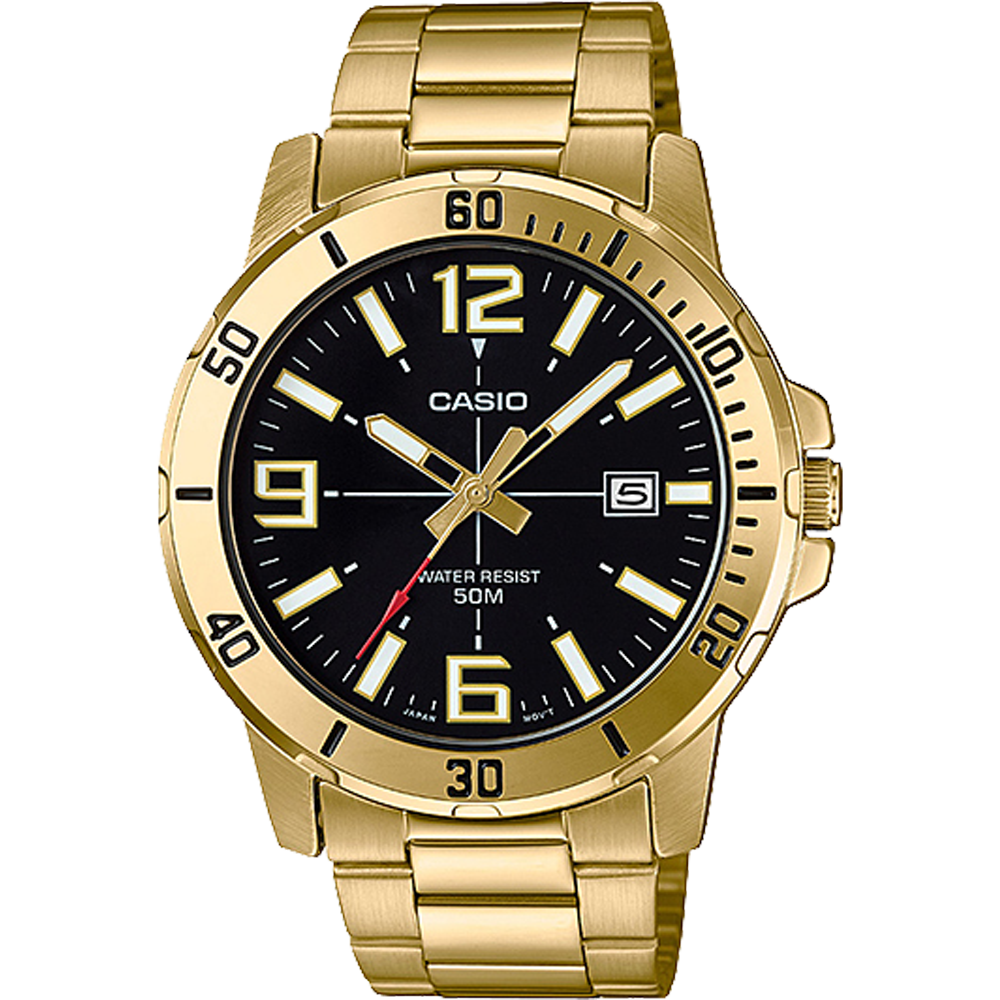 Casio MTPVD01G-1BV | Gold Analog Watch