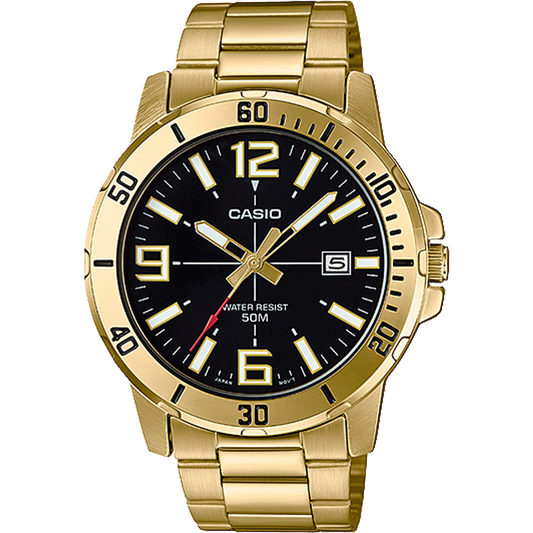 Casio MTPVD01G-1BV | Gold Analog Watch