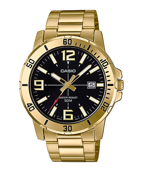 Casio MTPVD01G-1BV | Gold Analog Watch