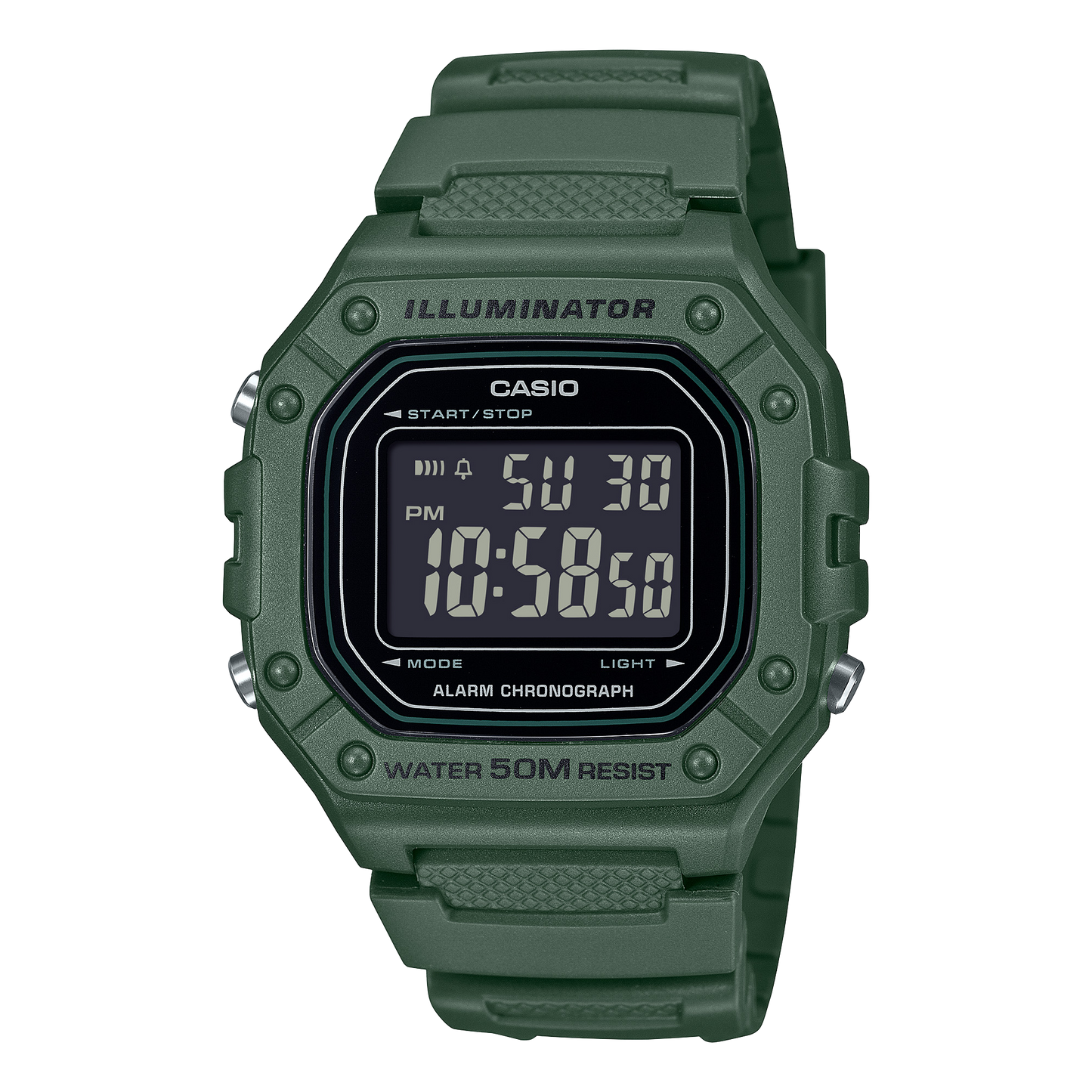 Casio W218H-3BV Green