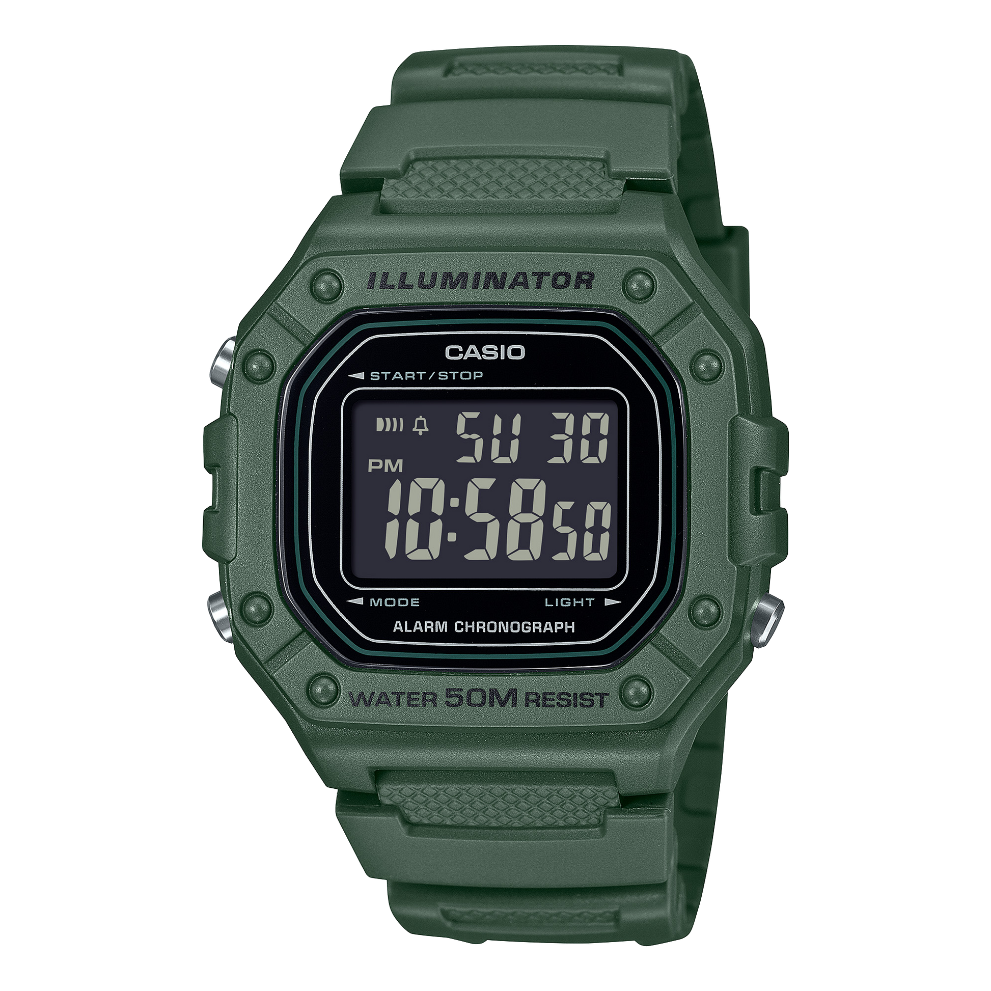Casio W218H-3BV Green