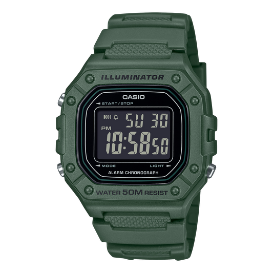 Casio W218H-3BV Green